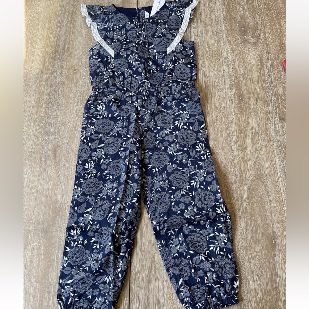 Janie and Jack floral jumpsuit NWT size 6!